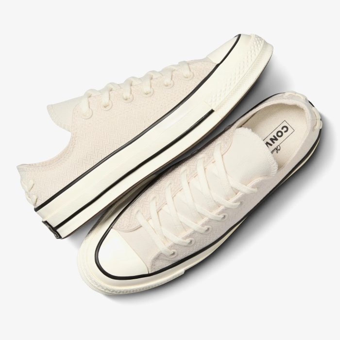 Converse Chuck 70 Crafted Laces Unisex Krem Sneaker - Görsel 5