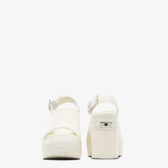 Converse Chuck 70 De Luxe Heel Unisex Krem Platform Sandalet - Görsel 5