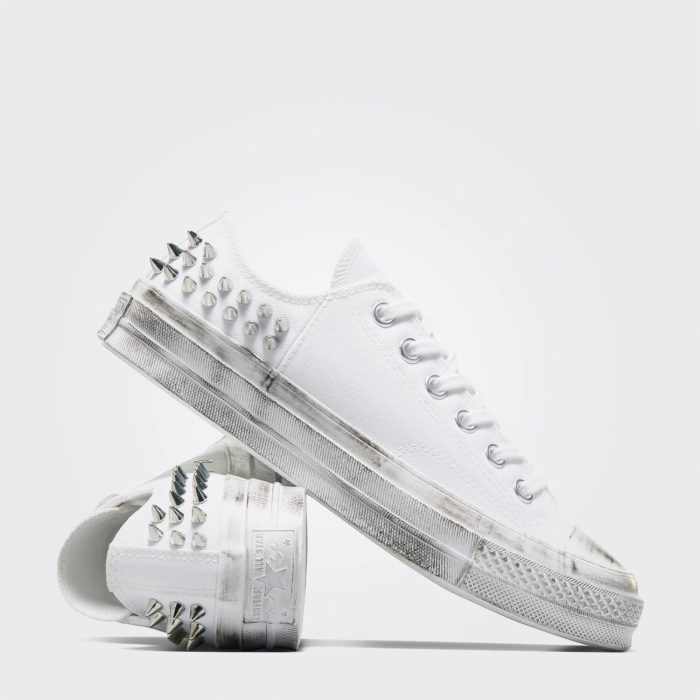 Converse Chuck 70 Studded Unisex Beyaz Sneaker - Görsel 4