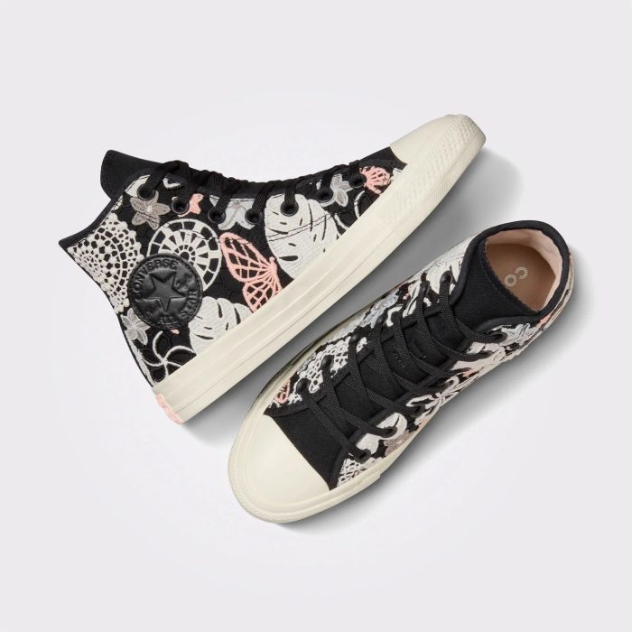 Converse Chuck Taylor All Star Butterflies Unisex Siyah Sneaker - Görsel 4