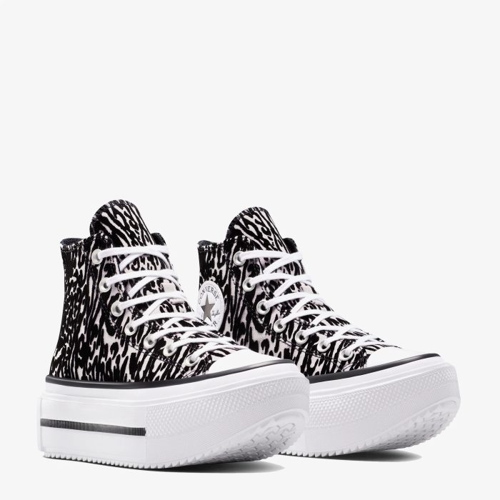 Converse Chuck Taylor All Star Lift Double Stack Unisex Siyah Sneaker - Görsel 2