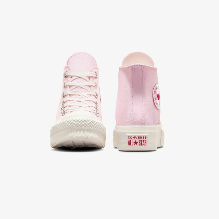 Converse Chuck Taylor All Star Lift Hearts Unisex Pembe Platform Sneaker - Görsel 5