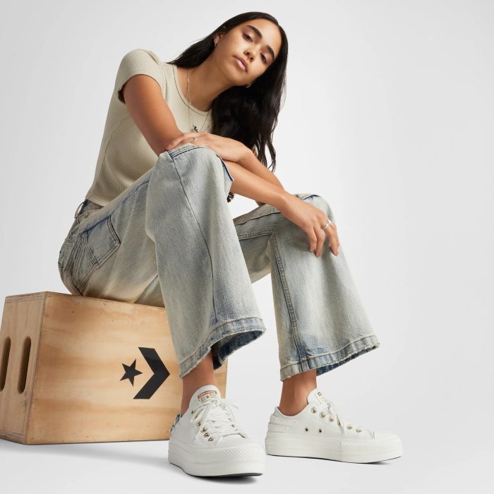 Converse Chuck Taylor All Star Lift Kadın Beyaz Platform - Görsel 10