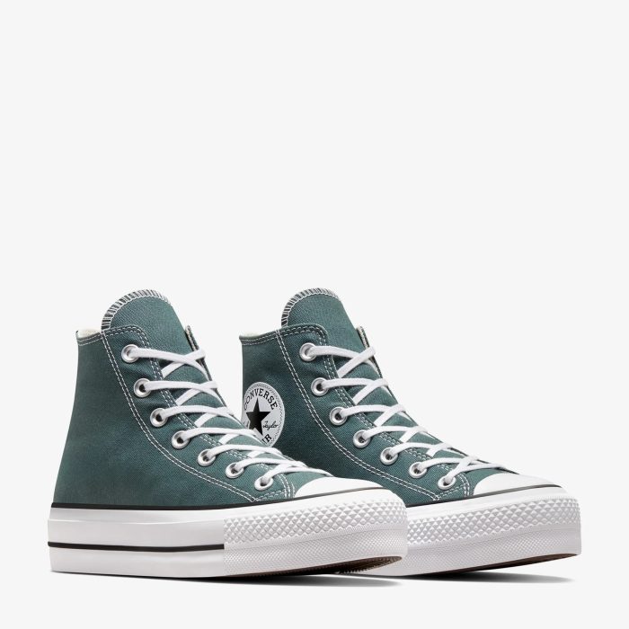Converse Chuck Taylor All Star Lift Kadın Yeşil Platform Sneaker - Görsel 2