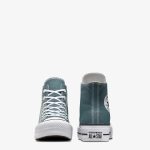 Converse Chuck Taylor All Star Lift Kadın Yeşil Platform Sneaker - Görsel 3