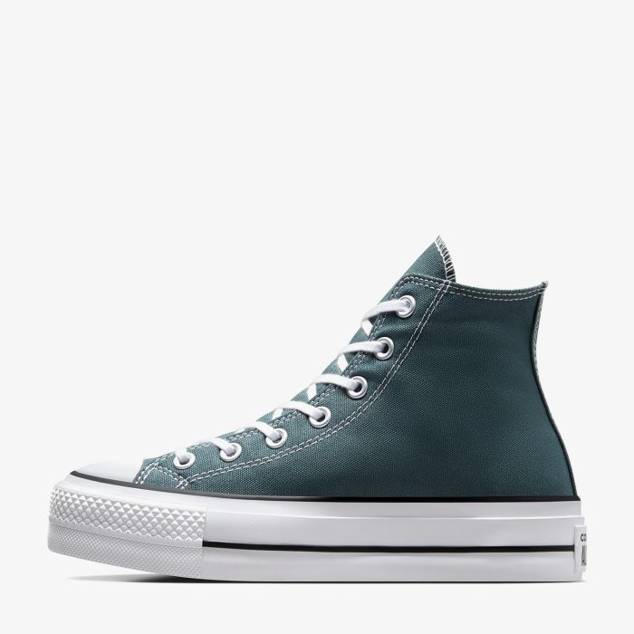 Converse Chuck Taylor All Star Lift Kadın Yeşil Platform Sneaker - Görsel 4