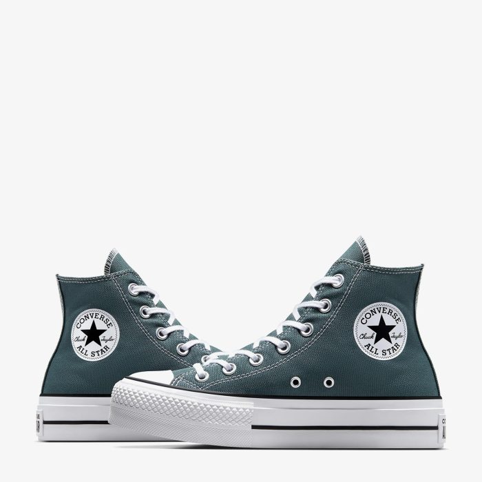 Converse Chuck Taylor All Star Lift Kadın Yeşil Platform Sneaker - Görsel 6
