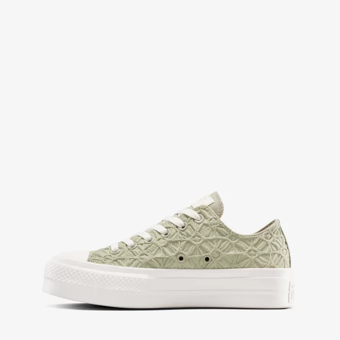 Converse Chuck Taylor All Star Lıft Kadın Yeşil Sneaker - Görsel 2