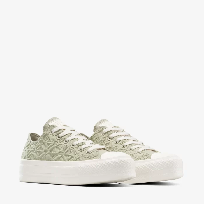 Converse Chuck Taylor All Star Lıft Kadın Yeşil Sneaker - Görsel 3