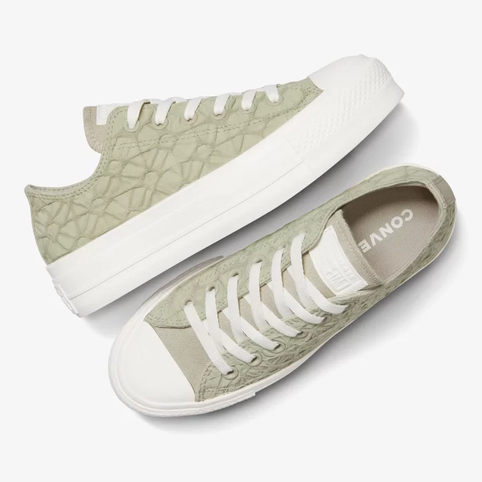 Converse Chuck Taylor All Star Lıft Kadın Yeşil Sneaker - Görsel 5