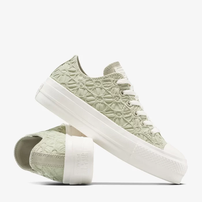 Converse Chuck Taylor All Star Lıft Kadın Yeşil Sneaker - Görsel 6