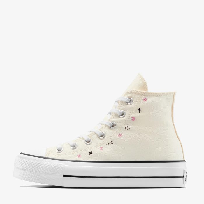 Converse Chuck Taylor All Star Lift Platform Celestial Kadın Krem Sneaker - Görsel 5