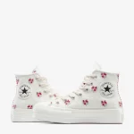 Converse Chuck Taylor All Star Lift Rose Cross Stitch Kadın Beyaz Platform Sneaker - Görsel 5