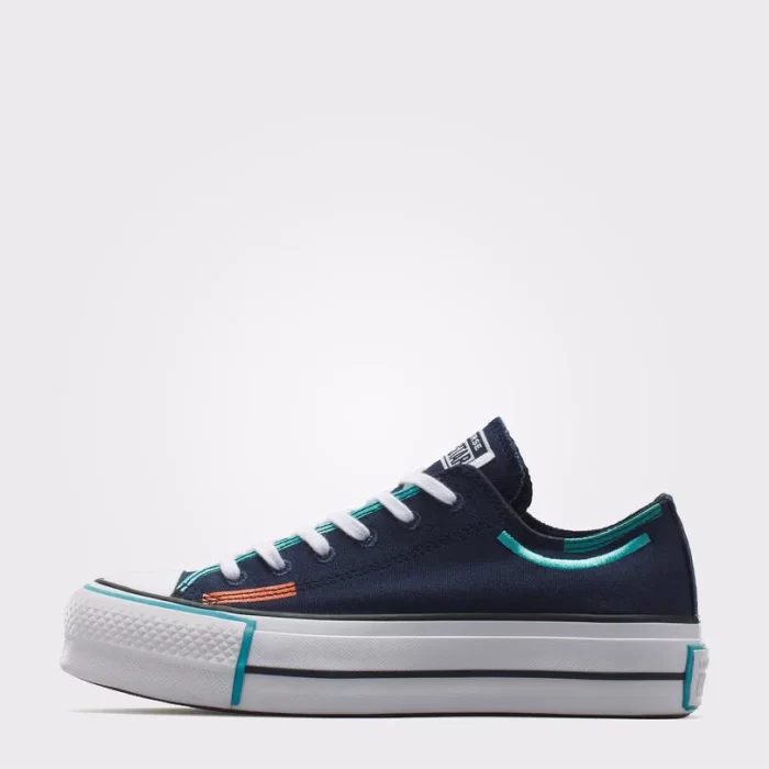 Converse Chuck Taylor All Star Lift Unisex Lacivert Platform Sneaker - Görsel 2