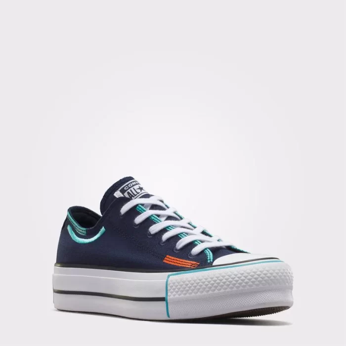 Converse Chuck Taylor All Star Lift Unisex Lacivert Platform Sneaker - Görsel 3