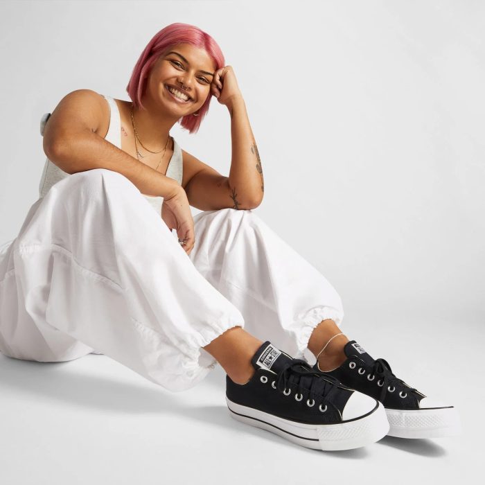 Converse Chuck Taylor All Star Lift Wide Unisex Siyah Sneaker - Görsel 6