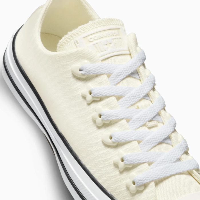 Converse Chuck Taylor All Star Stars Unisex Krem Sneaker - Görsel 5