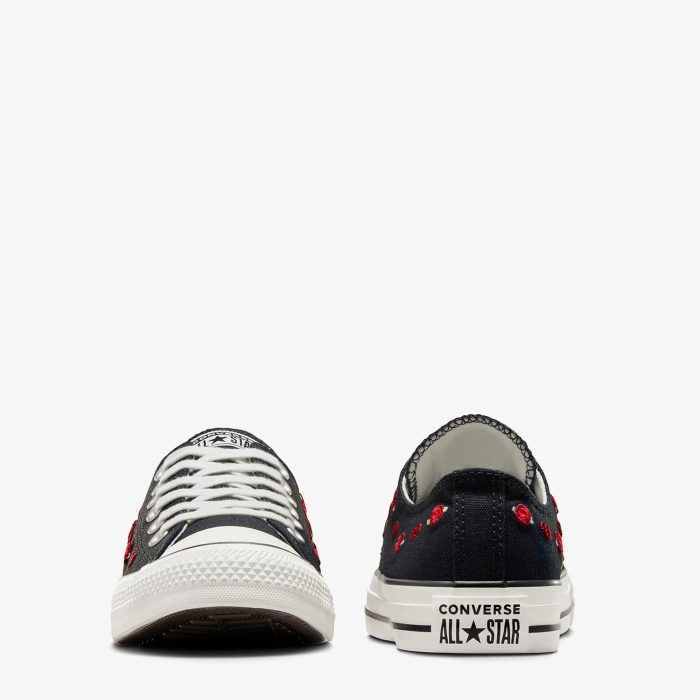 Converse Chuck Taylor All Star Valentine's Day Roses Kadın Siyah Sneaker - Görsel 6