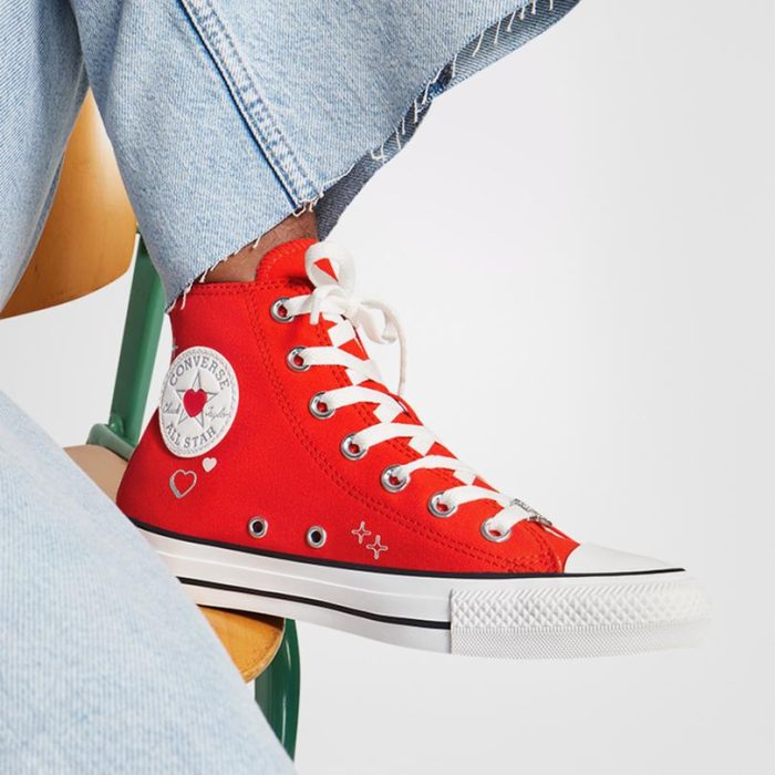 Converse Chuck Taylor All Star Y2K Heart Unisex Kırmızı Sneaker - Görsel 2