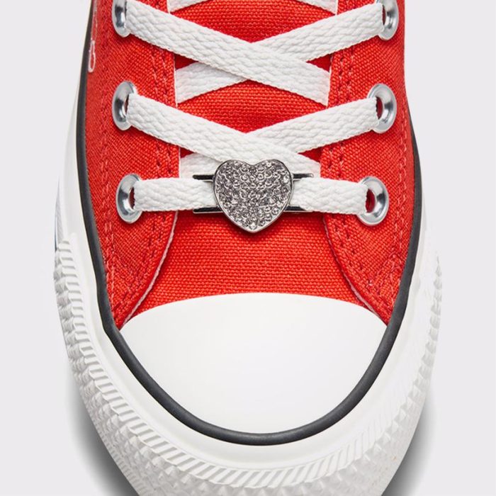 Converse Chuck Taylor All Star Y2K Heart Unisex Kırmızı Sneaker - Görsel 6