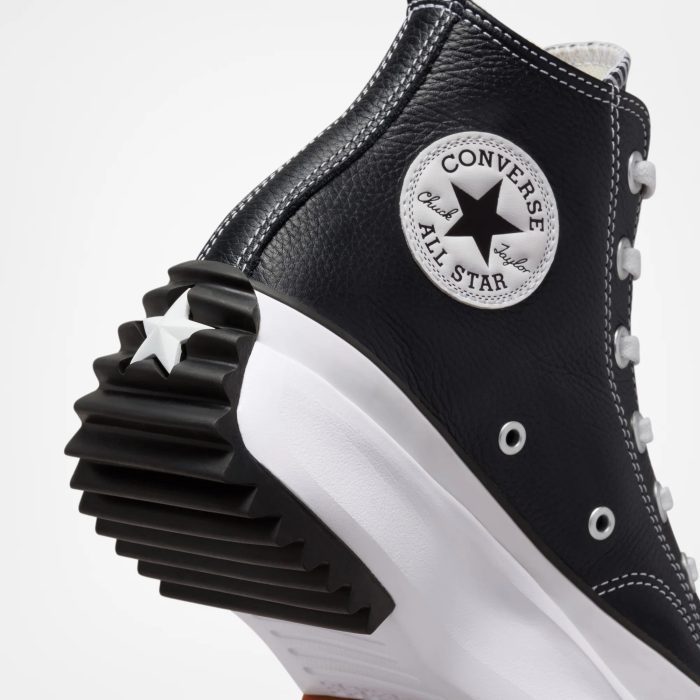 Converse Run Star Hike Foundational Unisex Siyah Deri Platform Sneaker - Görsel 3