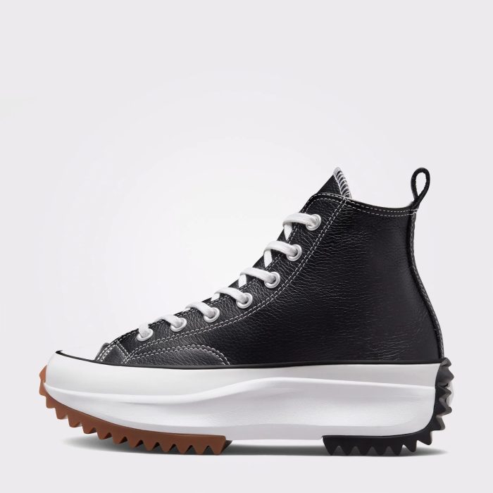 Converse Run Star Hike Foundational Unisex Siyah Deri Platform Sneaker - Görsel 5