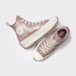 Converse Run Star Hike Unisex Pembe Süet Platform Sneaker - Görsel 4