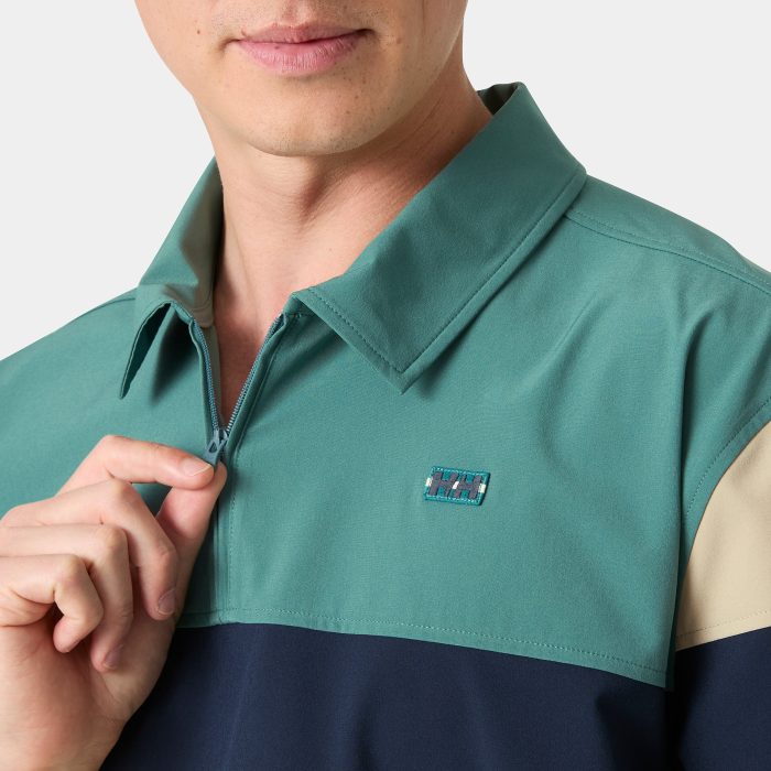 HELLY HANSEN Erkek Tişört LEVANTE QD 1/2 ZIP SS POLO T SHIRT HHA.54612 - Görsel 3
