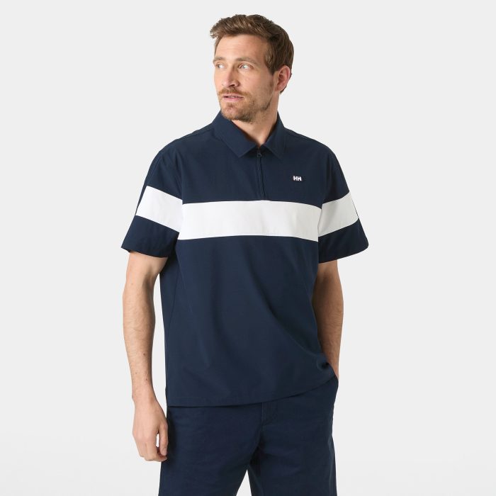 HELLY HANSEN Erkek Tişört LEVANTE QD 1/2 ZIP SS POLO T SHIRT HHA.54612 - Görsel 6