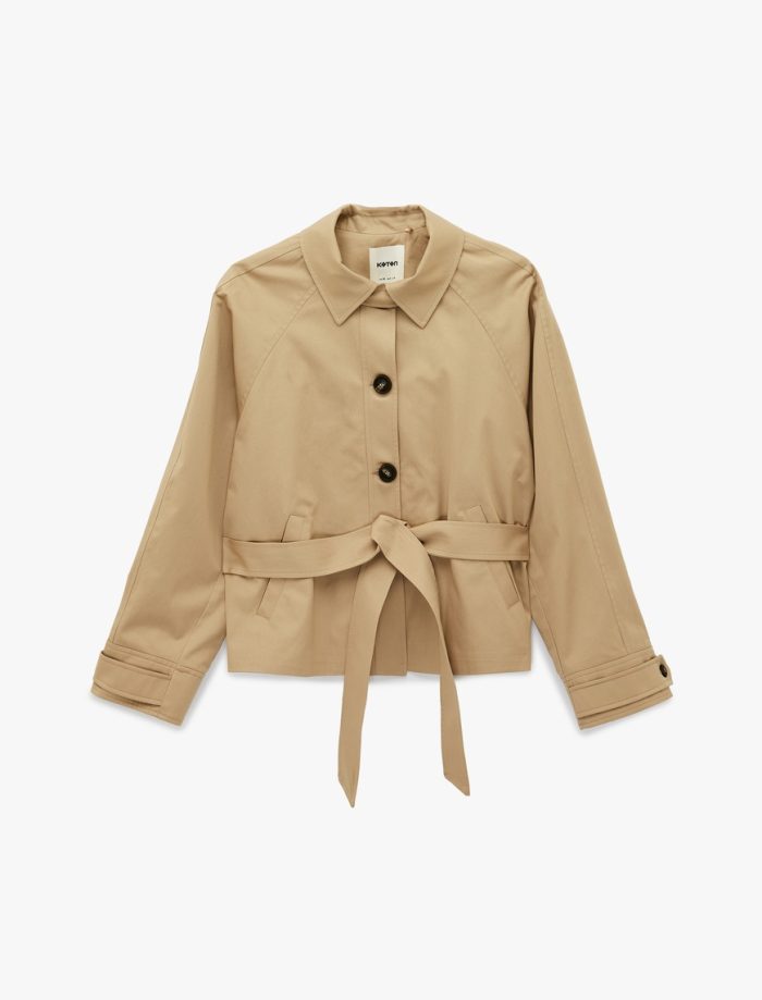 Koton Bej Trençkot 6Sak00046Ew - Görsel 3