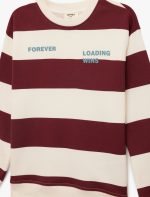 Koton Ekru Çizgili Sweatshirt 6Skb10290Tk - Görsel 3