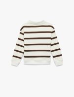 Koton Kahverengi Çizgili Sweatshirt 6Skg10251Ak - Görsel 3