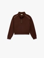 Koton Kahverengi Sweatshirt 6Skg10224Ak