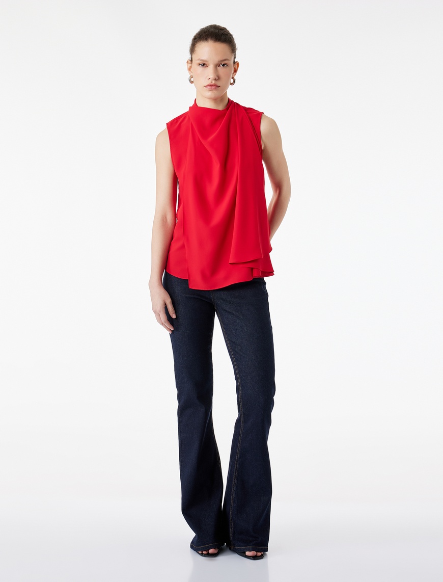 koton-kirmizi-bluz-6sak60277uw-12987.jpg Koton Kırmızı Bluz 6Sak60277Uw - Görsel 1