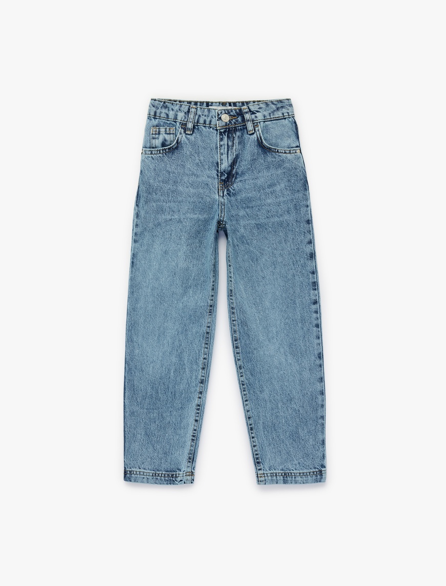 koton-orta-indigo-pantolon-6skb40011td-13215.jpg Koton Orta İndigo Pantolon 6Skb40011Td - Görsel 1