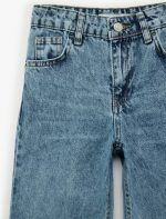 Koton Orta İndigo Pantolon 6Skb40011Td - Görsel 3