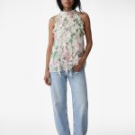 Koton Pembe Desenli Bluz 6Sak60264Uw