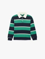 Koton Yeşil Çizgili Sweatshirt 6Skb10289Tk