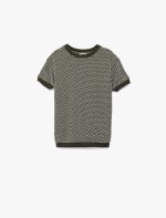 Koton Yeşil Desenli Sweatshirt 6Skb10066Tk