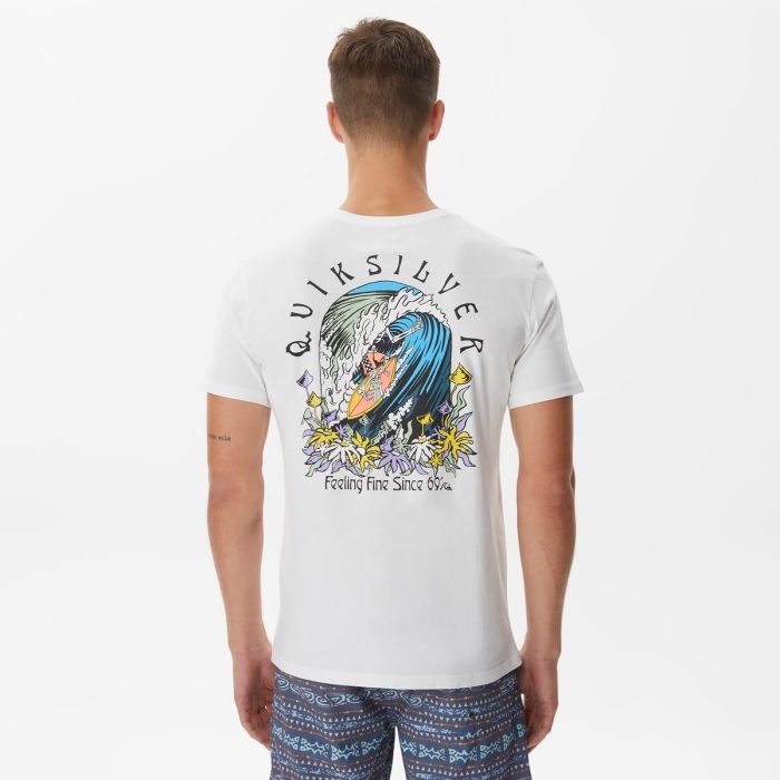 Quiksilver Erkek The Original Barrel Pamuklu Grafik Baskılı T-Shirt Eqyzt07226 - Görsel 4