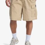 Quiksilver Taxer Cargo Erkek Bej Elastik Belli Kargo Şort Eqyws03792