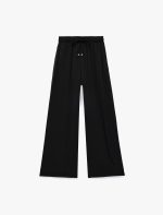 Aerobin Kumaş Beli Bağcıklı Geniş Paça Saten Pantolon - Görsel 4