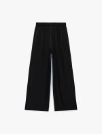 Aerobin Kumaş Beli Bağcıklı Geniş Paça Saten Pantolon - Görsel 5