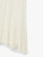 Asimetrik Slim Fit Dik Yaka Kolsuz Dantel Midi Elbise - Görsel 6