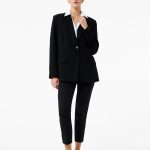 Cepli Yüksek Bel Slim Fit Cigarette Pantolon
