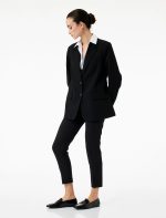 Cepli Yüksek Bel Slim Fit Cigarette Pantolon - Görsel 2