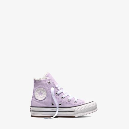 Chuck Taylor All Star EVA Lift Çocuk Çiçek Desenli Lila Sneaker