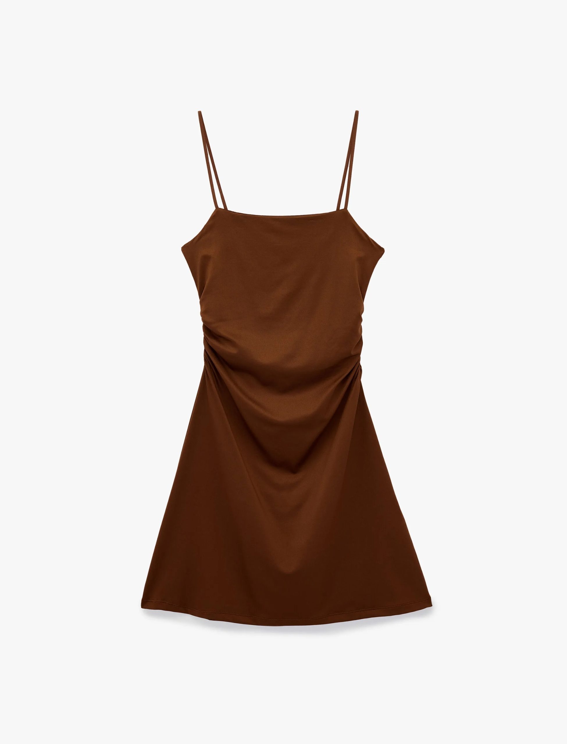 drape-detayli-ince-askili-mini-bodycon-elbise-18273.jpg Drape Detaylı İnce Askılı Mini Bodycon Elbise - Görsel 1