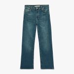 Düz Paça Kot Pantolon Düğmeli - Straight Jeans