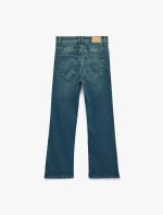 Düz Paça Kot Pantolon Düğmeli - Straight Jeans - Görsel 2